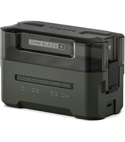 Amazon | TILTA DMW-BLK22バッテリー 充電器 4連充電器 For